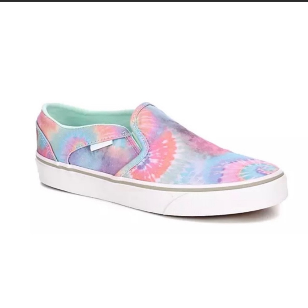 Vans Asher Deluxe Tie Dye Soothing Sea Size 8.5 NIB.